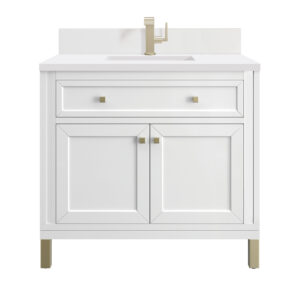 Chicago 36" Single Vanity, Glossy White