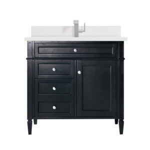 Brittany 36" Single Vanity, Black Onyx