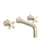 ROHL Lombardia® Wall Mount Lavatory Faucet Trim In Satin Nickel