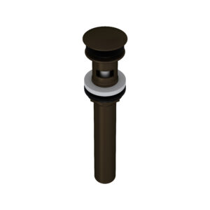ROHL Lavatory Push Drain Without Overflow In Tuscan Brass