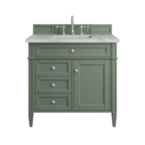 Brittany 36" Single Vanity, Smokey Celadon