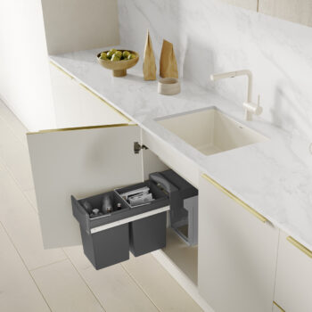 Blanco Precis SILGRANIT 24" Single Bowl Undermount Kitchen Sink - Soft White - Image 3