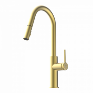 Wasserwerk Rana Curve Pull-Down Faucet Brushed Gold