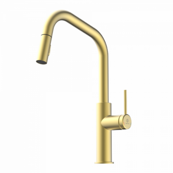 Wasserwerk Rana Edge Pull-Down Faucet Brushed Gold