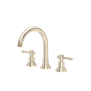 ROHL Campo™ Widespread Lavatory Faucet With C-Spout In Satin Nickel