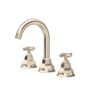 ROHL Palladian® Widespread Lavatory Faucet With C-Spout In Satin Nickel