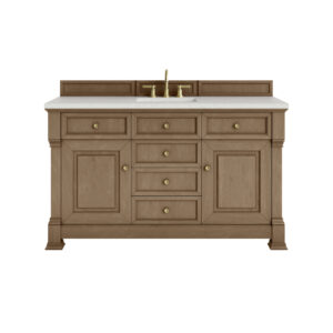 Brookfield 60" Single Vanity, Pecan