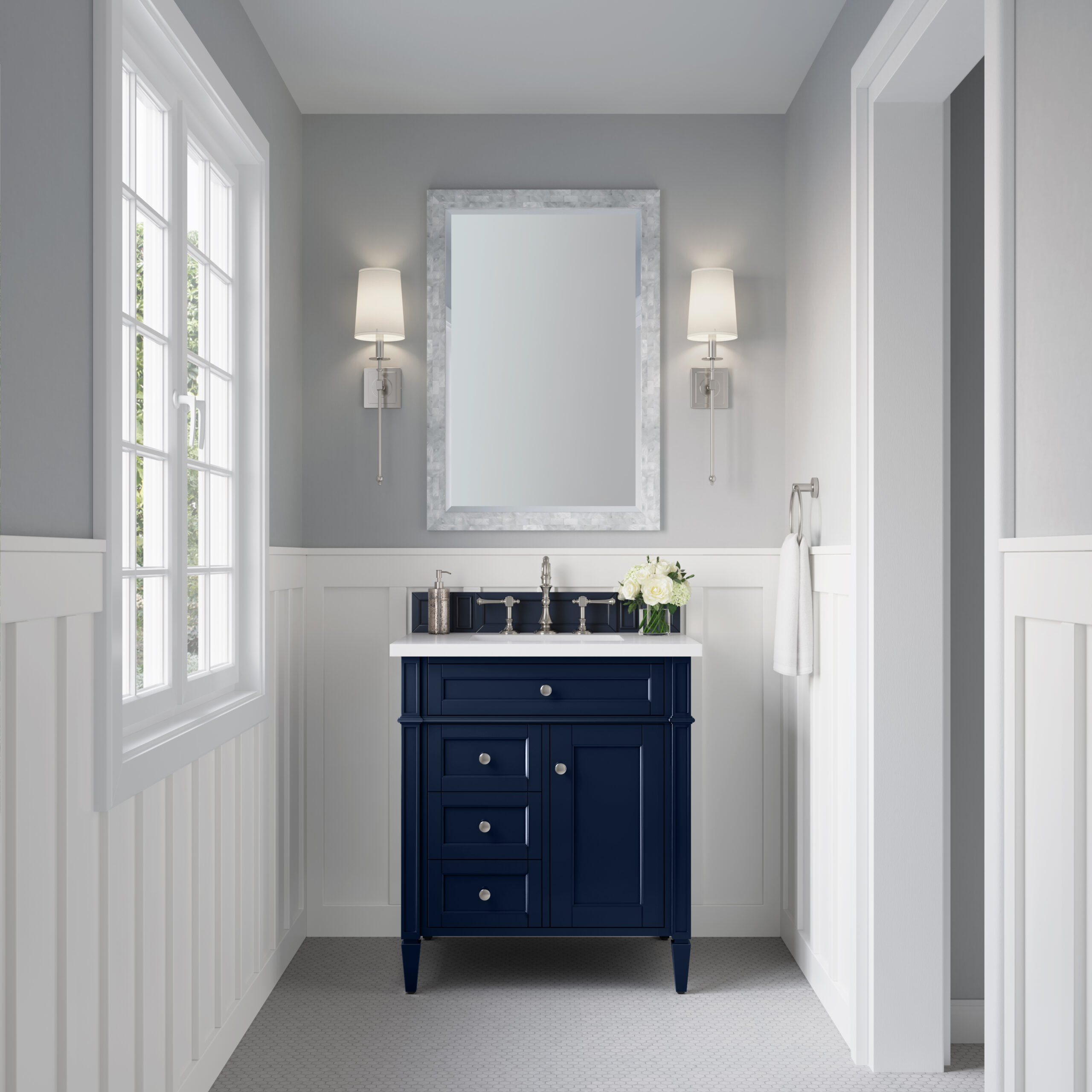 Brittany 30" Single Vanity, Victory Blue