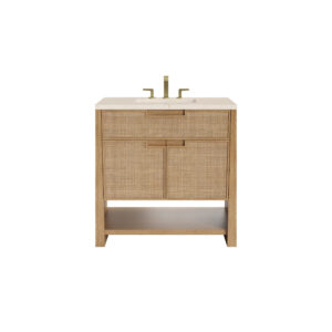Solene 36" Single Vanity, Seaside Oak