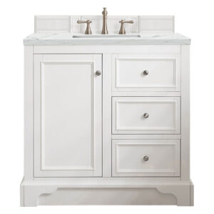De Soto 36" Single Vanity, Bright White