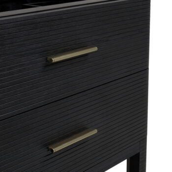Lucian 72" Double Vanity, Carbon Oak w/ 3 CM White Zeus Quartz Top - Image 9