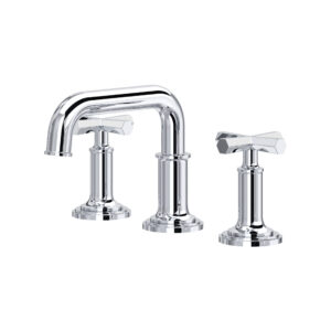 ROHL San Giovanni™ Widespread Lavatory Faucet With U-Spout In Polished Chrome