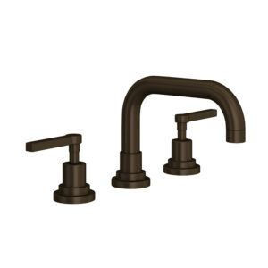 ROHL Lombardia® Widespread Lavatory Faucet With U-Spout In Tuscan Brass