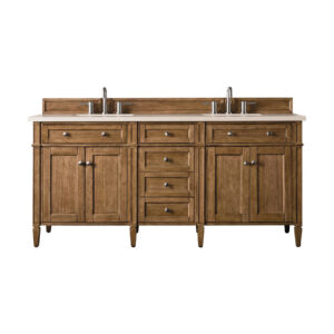 Brittany 72" Double Vanity, Saddle Brown