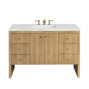 Hudson 48" Single Vanity, Light Natural Oak