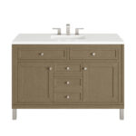 Chicago 48" Single Vanity, Walnut Whisper