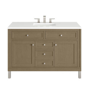 Chicago 48″ Single Vanity, Walnut Whisper