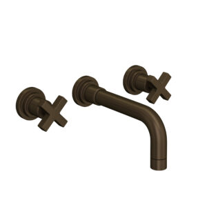 ROHL Lombardia® Wall Mount Lavatory Faucet Trim In Tuscan Brass