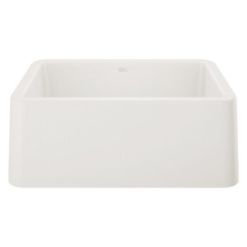 Blanco Ikon SILGRANIT 27" Single Bowl Apron-Front Farmhouse Sink - White