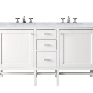 Addison 60" Double Vanity, Glossy White