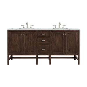 Addison 72" Double Vanity, Mid-Century Acacia