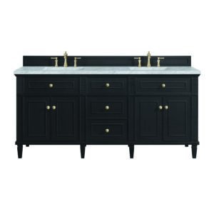 Lorelai 72" Double Vanity, Black Onyx