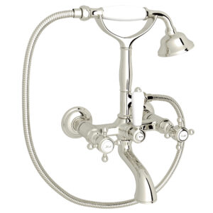 ROHL Exposed Wall Mount Tub Filler In Polished Nickel