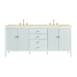 Myrrin 72" Double Vanity, Bright White