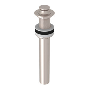 ROHL Lavatory Lift And Turn Drain Without Overflow In Satin Nickel