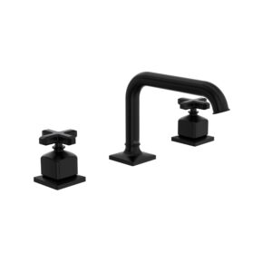 ROHL Apothecary™ Widespread Lavatory Faucet With U-Spout In Matte Black