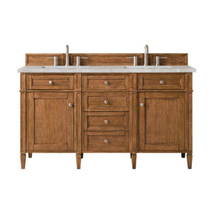 Brittany 60" Double Vanity, Saddle Brown