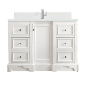 De Soto 48" Single Vanity, Bright White