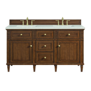 Lorelai 60" Double Vanity, Mid-Century Walnut