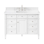 Brittany 48" Single Vanity, Bright White