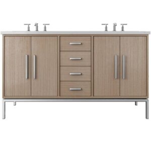 Vander 72″ Rift White Oak Double Bath Vanity In Natural Weathered