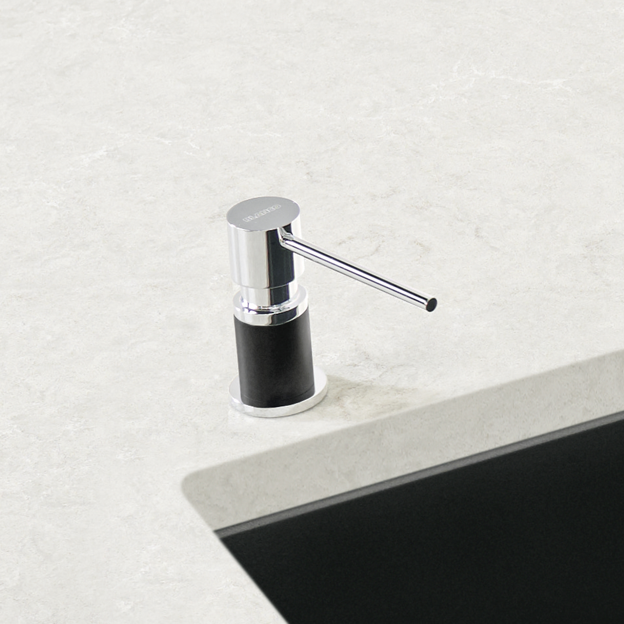 Blanco Lato Soap Dispenser - Chrome/Coal Black - Image 2