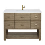 Lucian 48" Single Vanity, Pebble Oak