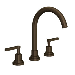 ROHL Lombardia® Widespread Lavatory Faucet With C-Spout In Tuscan Brass