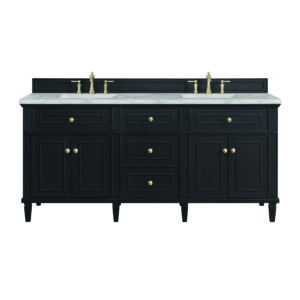 Lorelai 72" Double Vanity, Black Onyx