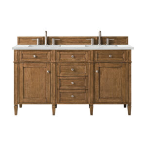Brittany 60" Double Vanity, Saddle Brown