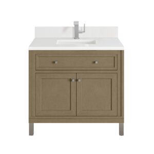 Chicago 36" Single Vanity, Walnut Whisper