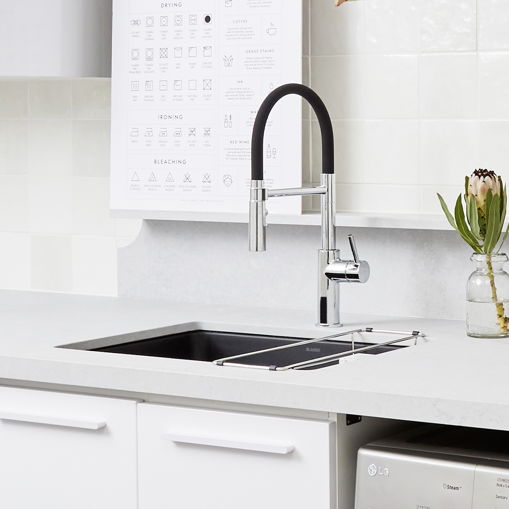 Blanco Catris Flexo Semi-Pro Pull-Down Dual-Spray Kitchen Faucet 1.5 GPM - Chrome - Image 6