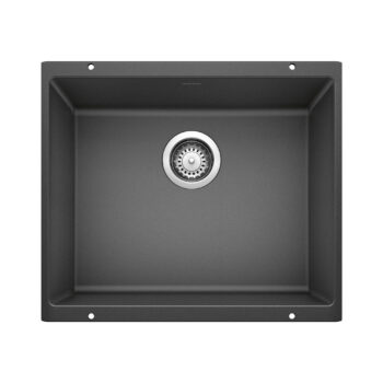 Blanco Precis SILGRANIT 21" Single Bowl Undermount Kitchen Sink - Anthracite