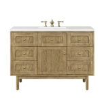 Laurent 48" Single Vanity, Light Natural Oak