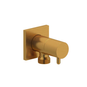 Riobel Handshower Outlet With Integrated Volume Control In Brushed Gold