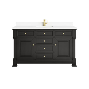 Brookfield 60" Single Vanity, Black Onyx