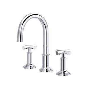 ROHL San Giovanni™ Widespread Lavatory Faucet With C-Spout In Polished Chrome