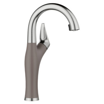 Blanco Artona Pull-Down Dual-Spray Bar Faucet 1.5 GPM - PVD Steel/Volcano Gray