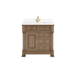 Brookfield 36" Single Vanity, Pecan