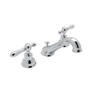 ROHL Arcana™ Widespread Lavatory Faucet With C-Spout In Polished Chrome